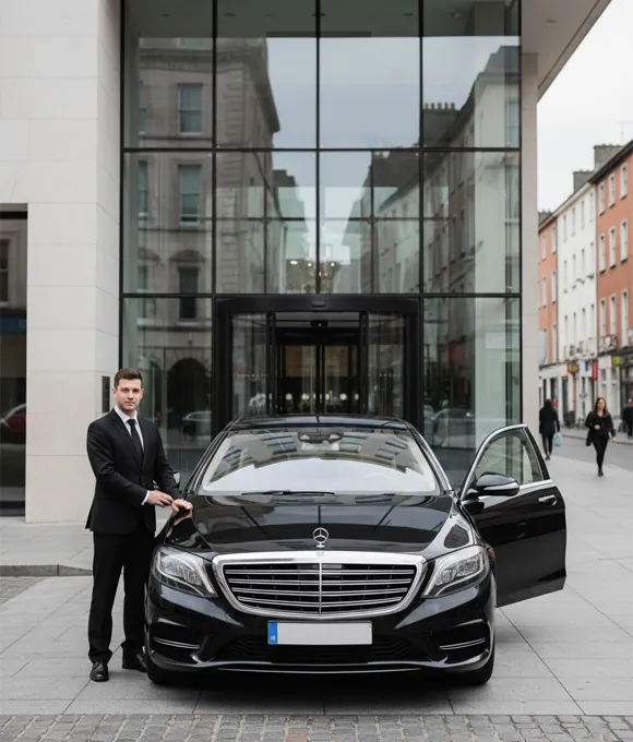 Luxury chauffeur driven car in Ireland